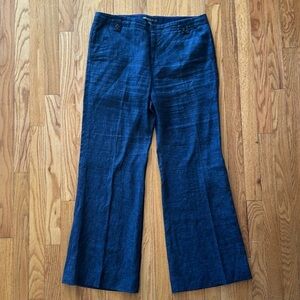Lafayettete 148 sz 10 linen navy colored pants
Wide leg zipper great pre owned